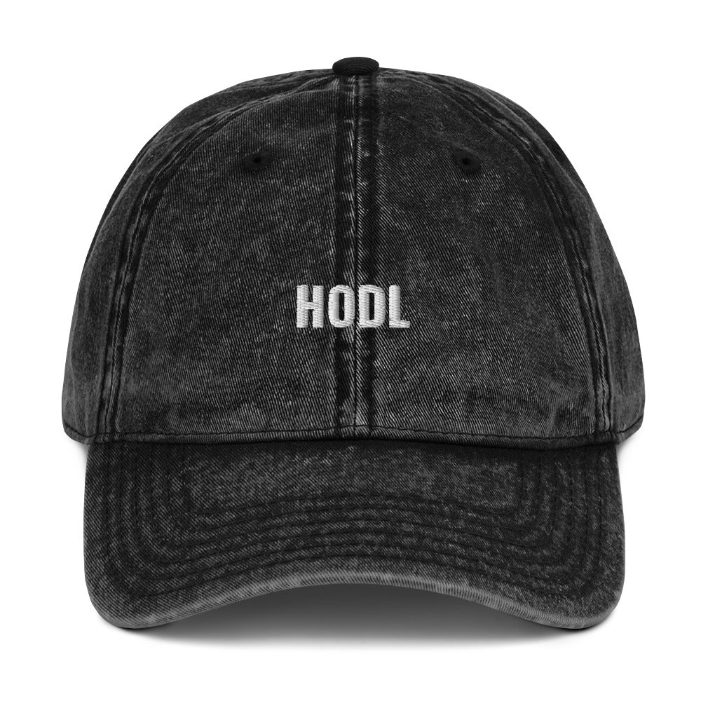 Vintage Cotton Twill HODL Cap