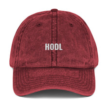Load image into Gallery viewer, Vintage Cotton Twill HODL Cap

